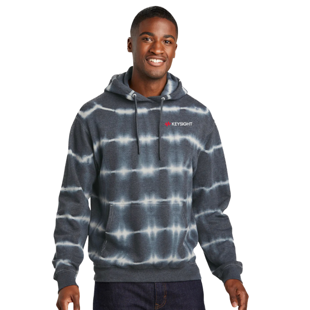 Mens Stripe Tie-Dye Fleece