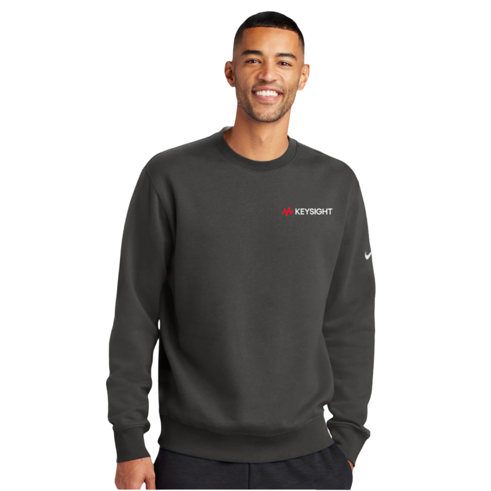 Mens Nike Fleece Sleeve Swoosh Crew