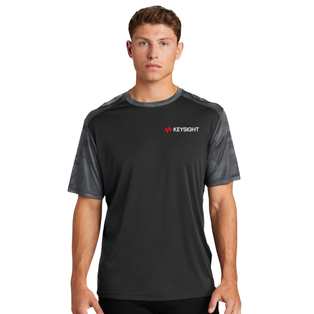 Mens CamoHex Colorblock Tee