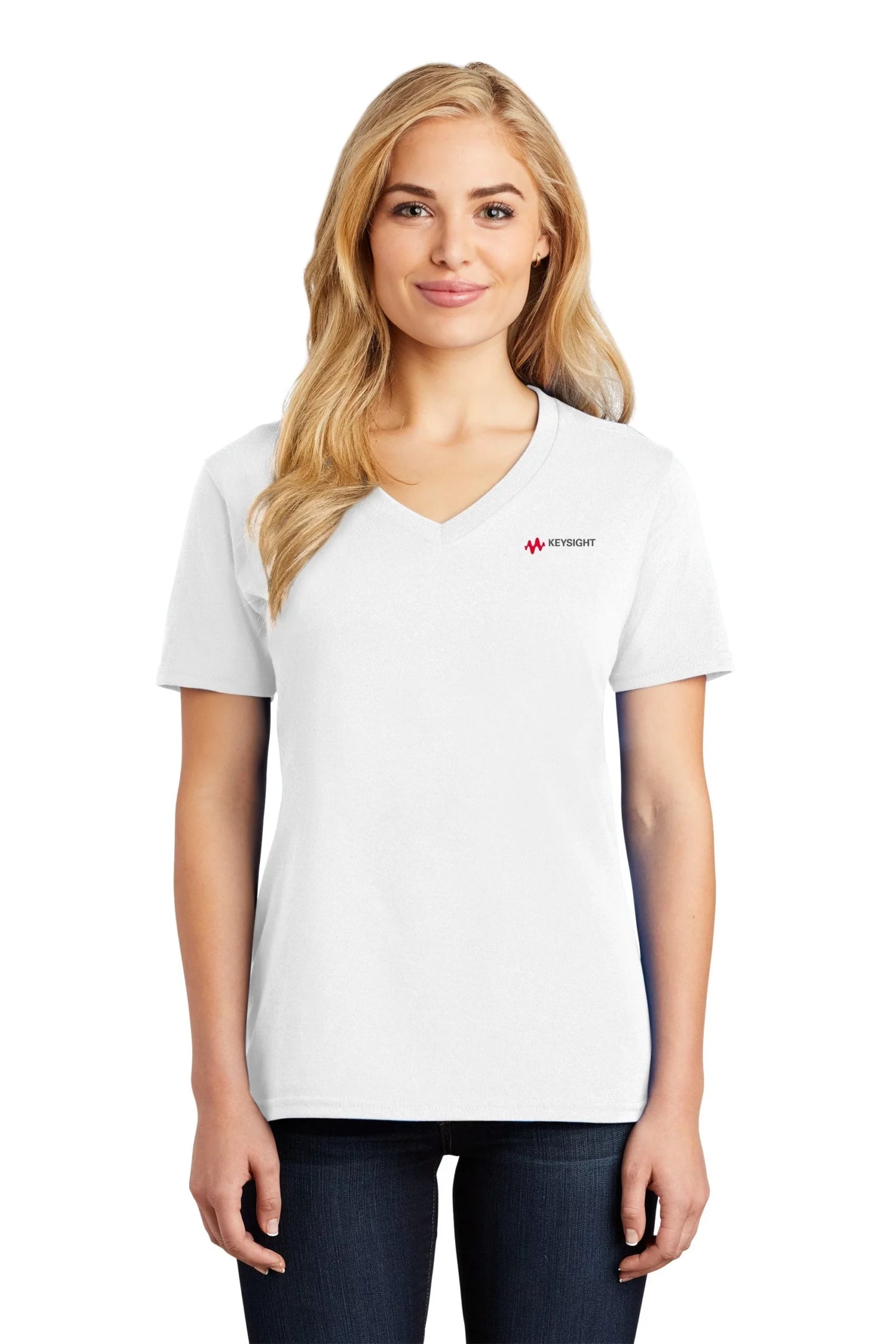 Womens Short Sleeve Vneck Tshirt