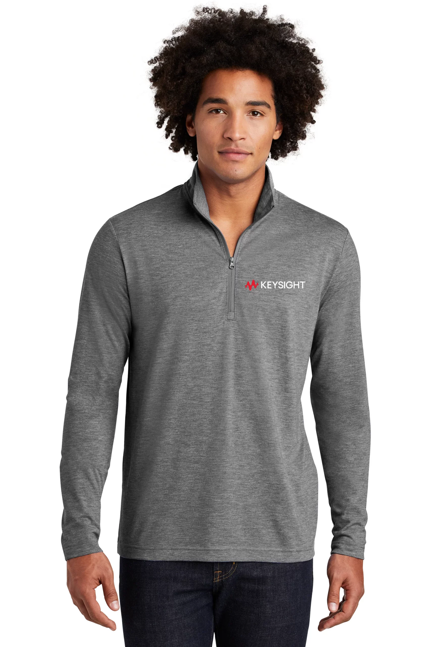 Mens Tri-blend Quarter Zip