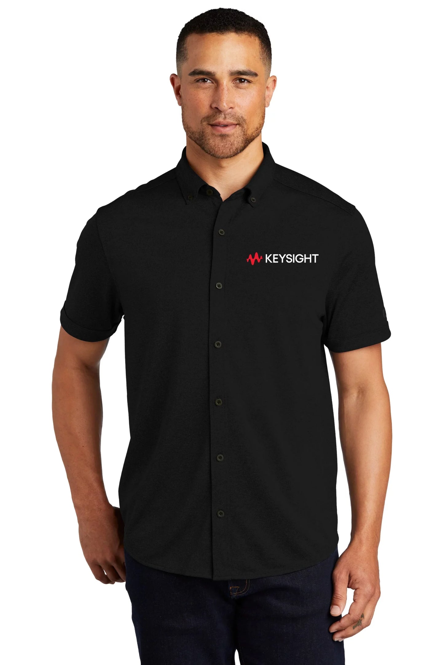 Mens Full-Button Polo