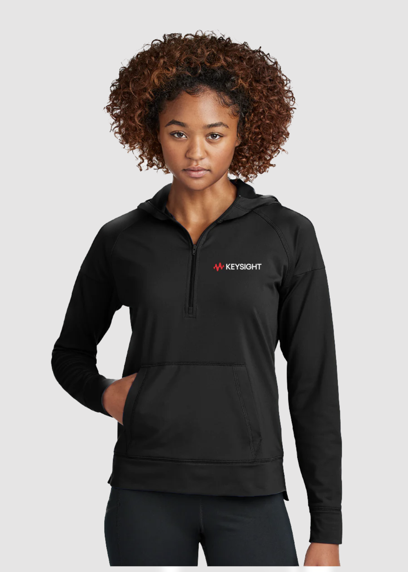 Womens Stretch 1/2-Zip Hoodie