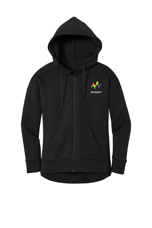 Womens Black Full-Zip Hoodie - Pride
