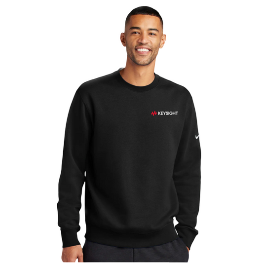 Mens Nike Fleece Sleeve Swoosh Crew