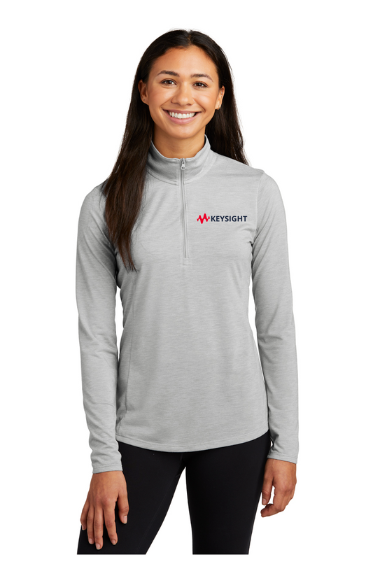 Womens Tri-blend Quarter Zip