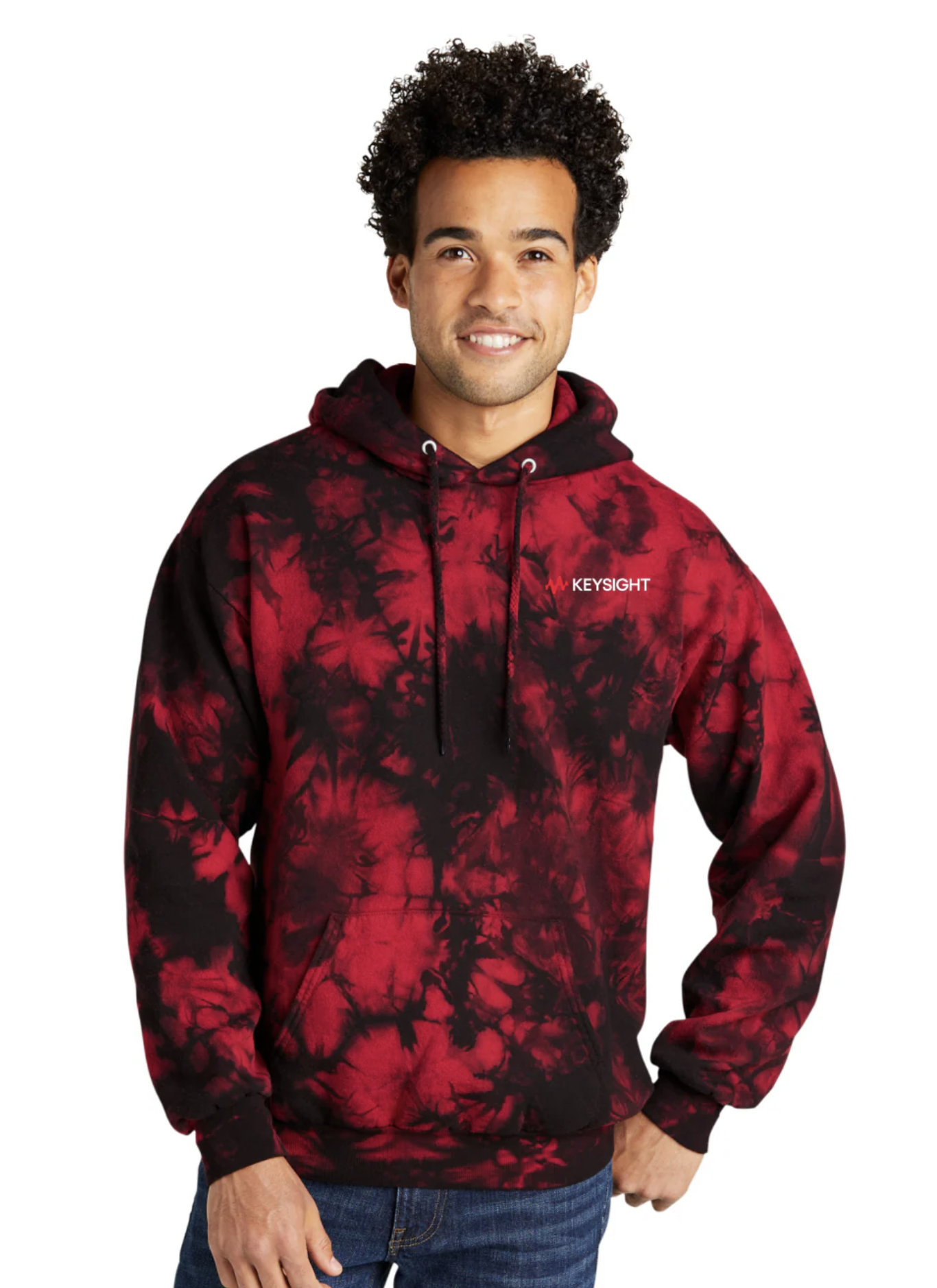 Mens Tie-Dye Pullover Hoodie