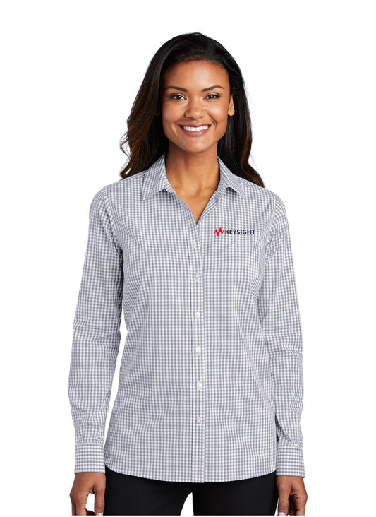 Womens Gingham Dress Shirt