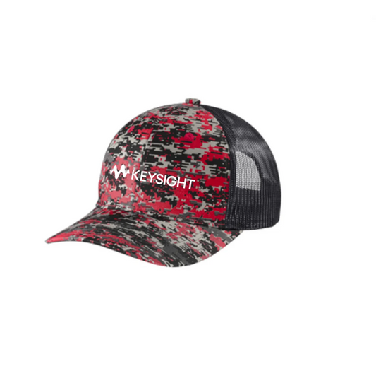 Digital Camo Cap - Flame Red